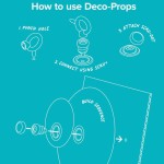 Zestaw kreatywnych kształtów Makedo Deco-Props - Googlies 21 el. / Makedo