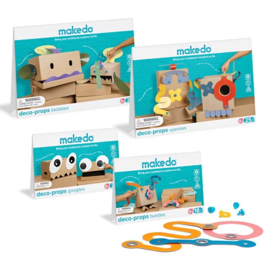 Zestaw kreatywnych kształtów Makedo Deco-Props - Googlies 21 el. / Makedo