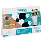 Zestaw kreatywnych kształtów Makedo Deco-Props - Googlies 21 el. / Makedo