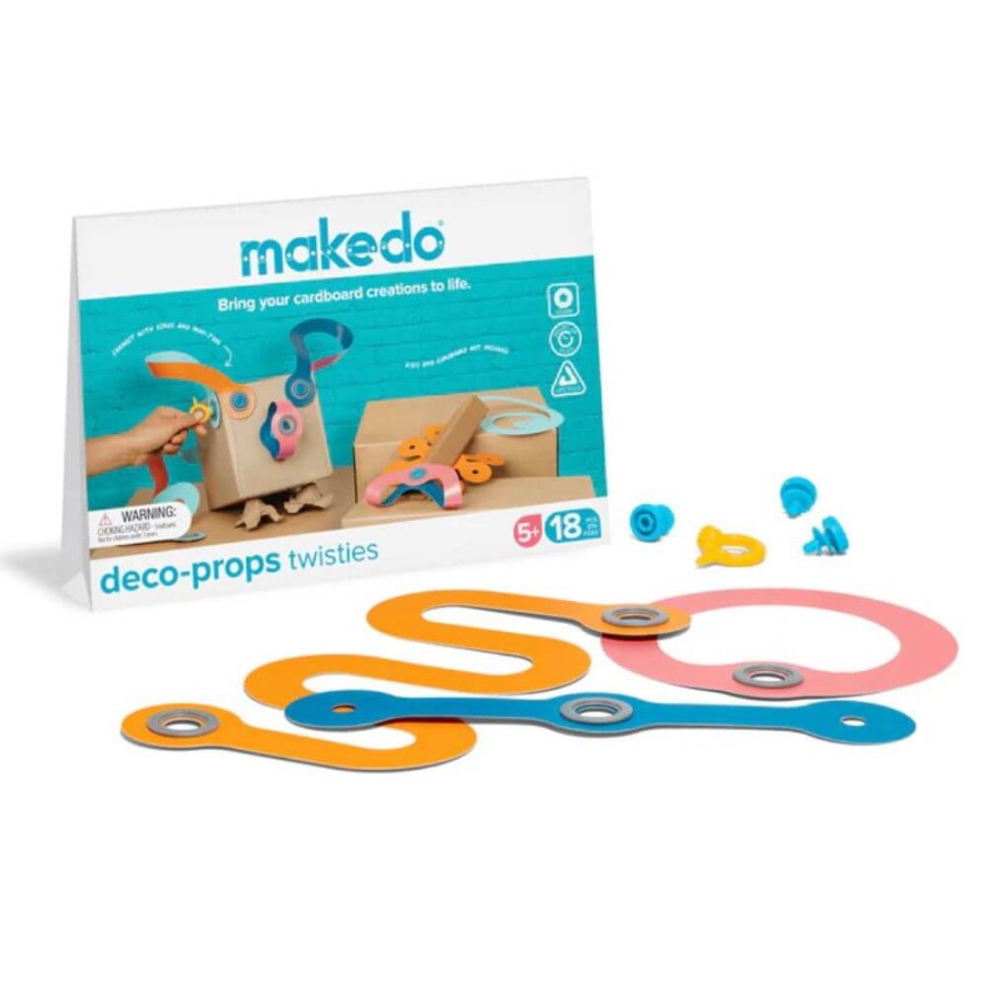 Zestaw kreatywnych kształtów Makedo Deco-Props - Twisties 18 el. / Makedo