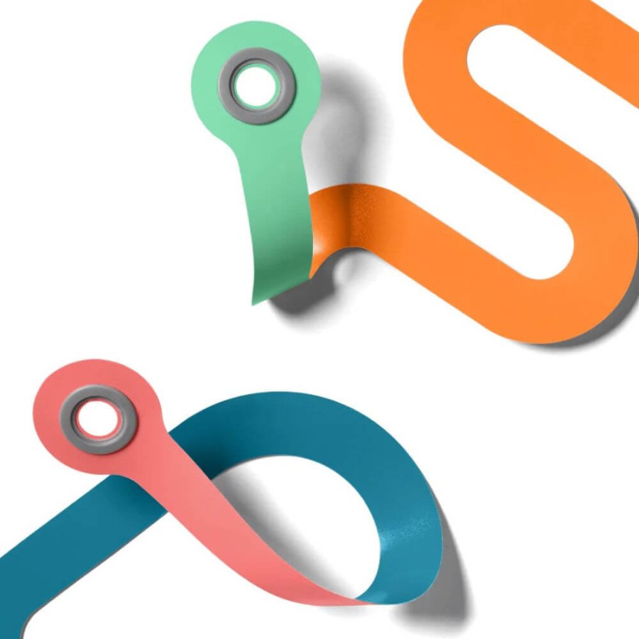 Zestaw kreatywnych kształtów Makedo Deco-Props - Twisties 18 el. / Makedo