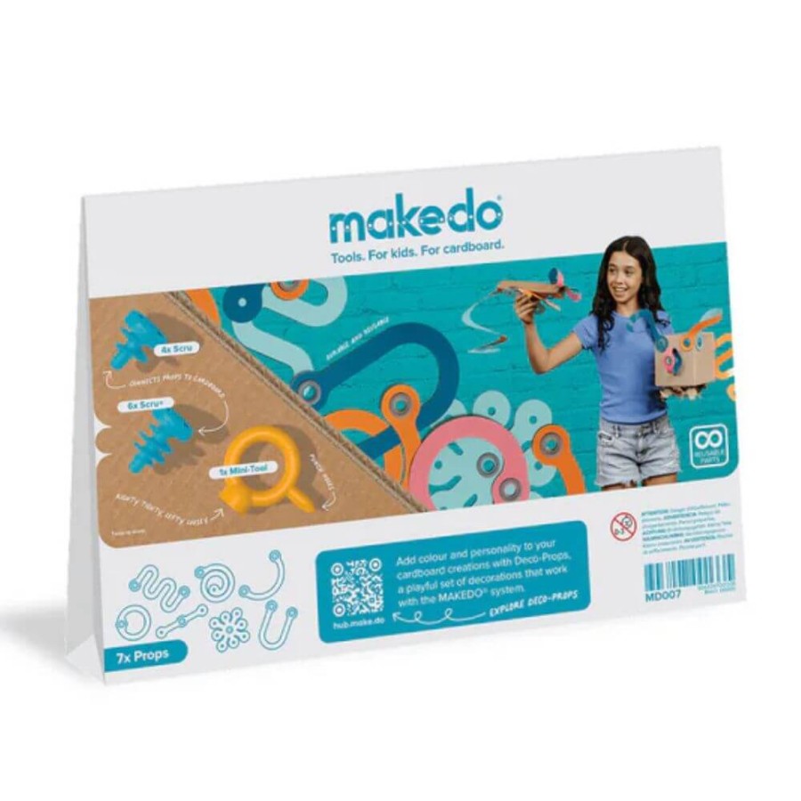 Zestaw kreatywnych kształtów Makedo Deco-Props - Twisties 18 el. / Makedo