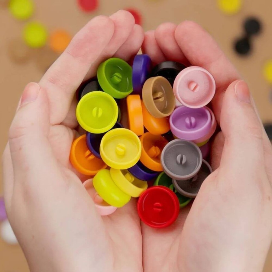 Ozdobne nakładki na śrubki Scru-Dot Makedo - Wild Things 36 el. / Makedo