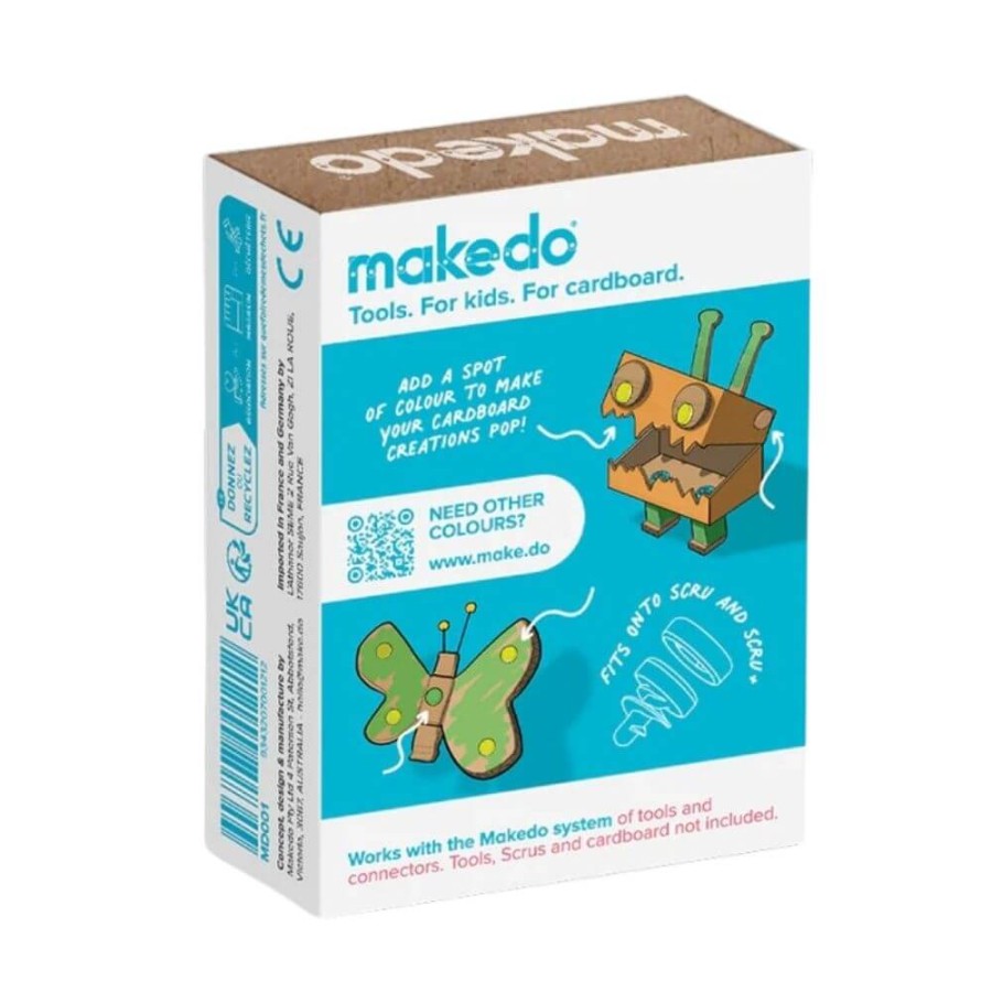 Ozdobne nakładki na śrubki Scru-Dot Makedo - Wild Things 36 el. / Makedo