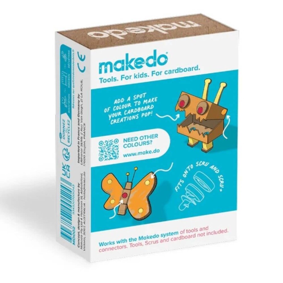 Ozdobne nakładki na śrubki Scru-Dot Makedo - Summer Daze 36 el. / Makedo