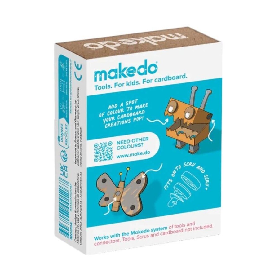 Ozdobne nakładki na śrubki Scru-Dot Makedo - Time Machine 36 el. / Makedo