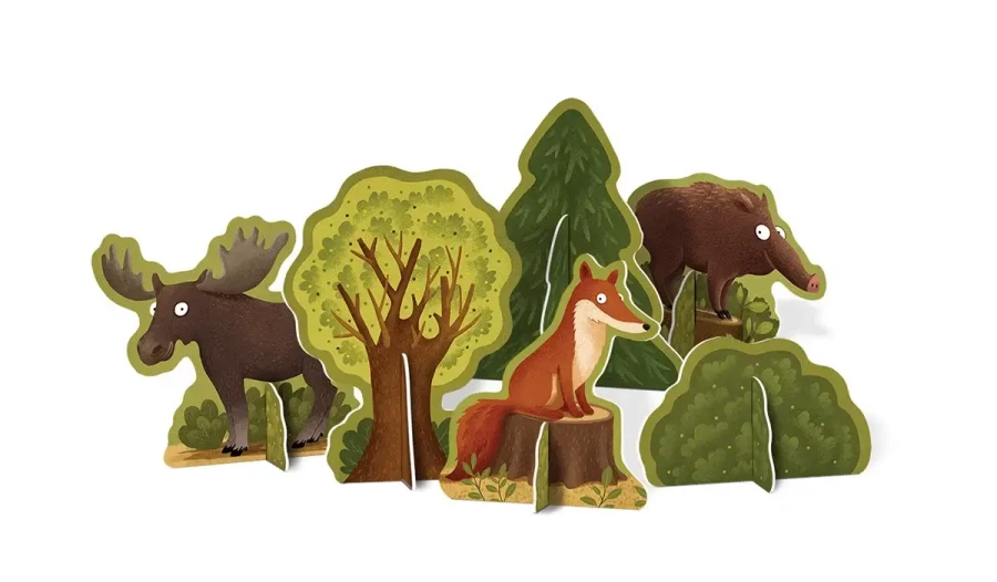 Rok w lesie. Znajdź zwierzaka / Wydawnictwo Nasza Księgarnia