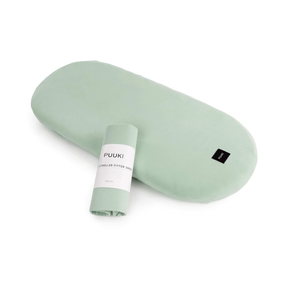 Prześcieradło do gondoli 40x80 - szałwia / Puuki