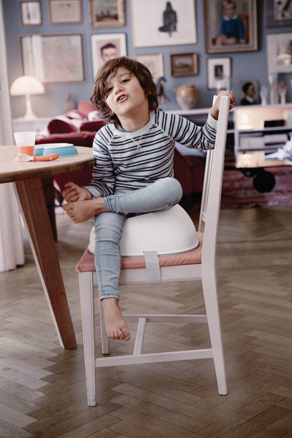 BABYBJORN - Nakładka na krzesło Biała