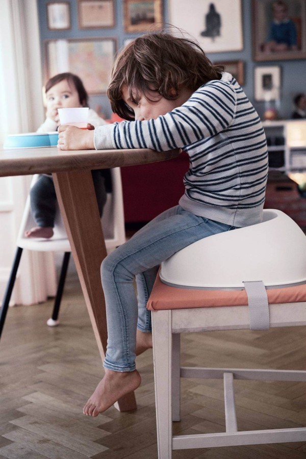 BABYBJORN - Nakładka na krzesło Biała