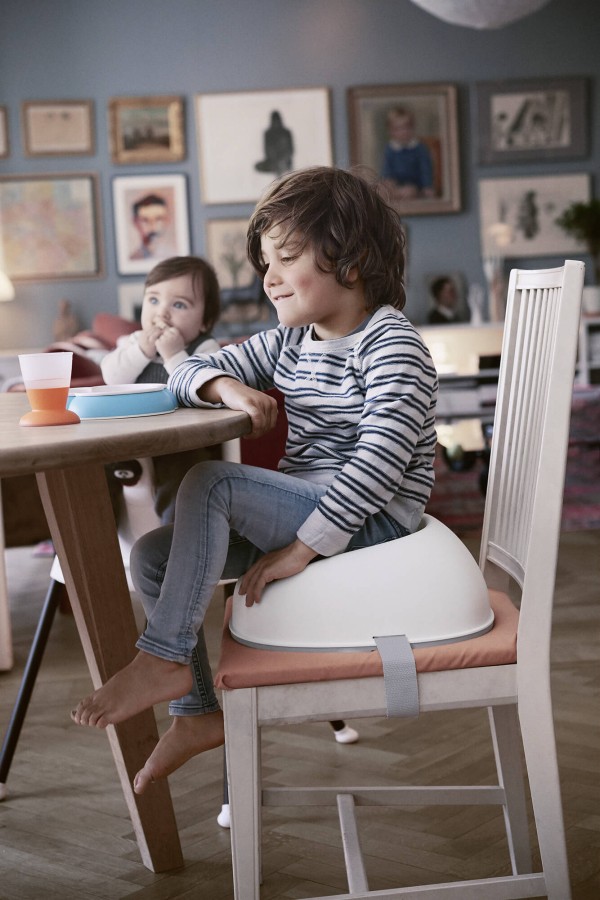 BABYBJORN - Nakładka na krzesło Biała