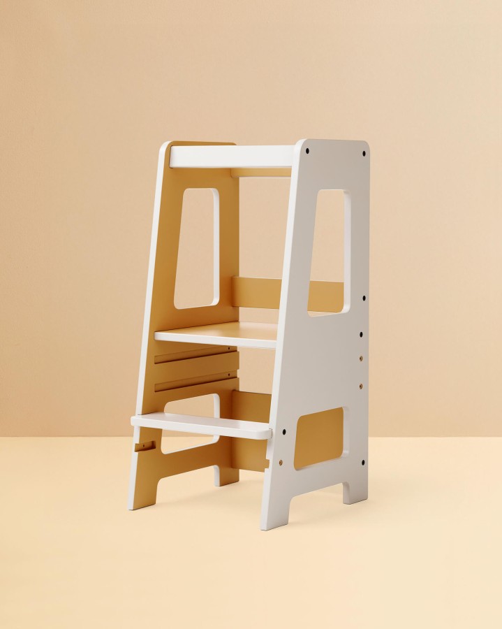 Drewniany pomocnik kuchenny - szary / Kids Concept