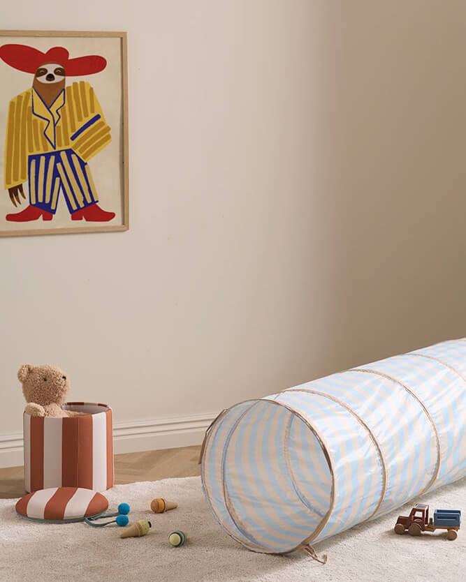 Tunel do zabawy - błękitny w paski / Kids Concept