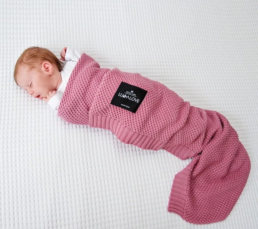 Bambusowy koc 80x100 PIWONIA / Lullalove