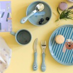 Zestaw sztućców ze stali nierdzewnej 3el. Tiny Team Piesek / Lassig