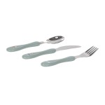 Zestaw sztućców ze stali nierdzewnej 3el. Tiny Team Piesek / Lassig