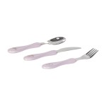 Zestaw sztućców ze stali nierdzewnej 3el. Tiny Team Kotek / Lassig