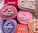 Bambusowy koc 80x100 PIWONIA / Lullalove