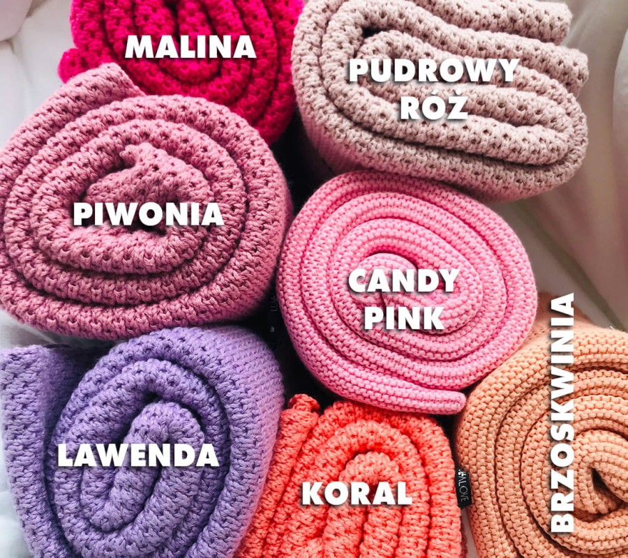 Bambusowy koc 80x100 PIWONIA / Lullalove