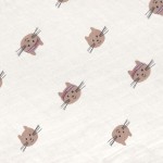 Muślinowa pieluszka otulacz 3 szt. Tiny Team Kotek / Lassig