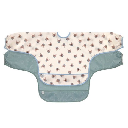 Zestaw śliniaków z długim rękawem 6m+ Tiny Team Piesek / Lassig