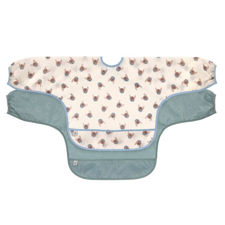 Zestaw śliniaków z długim rękawem 6m+ Tiny Team Piesek / Lassig