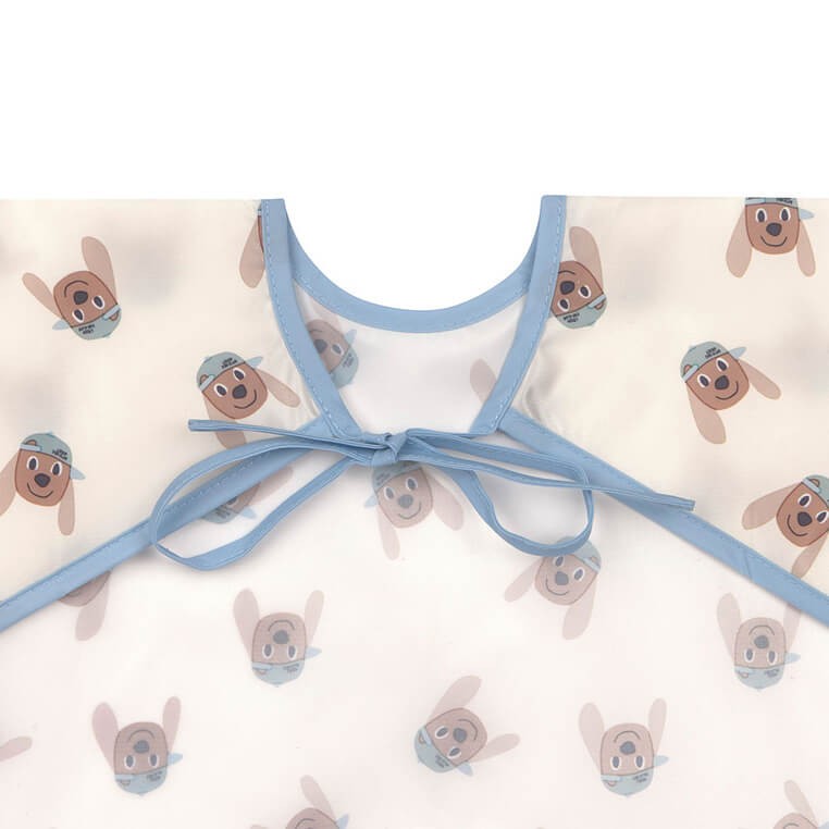 Zestaw śliniaków z długim rękawem 6m+ Tiny Team Piesek / Lassig