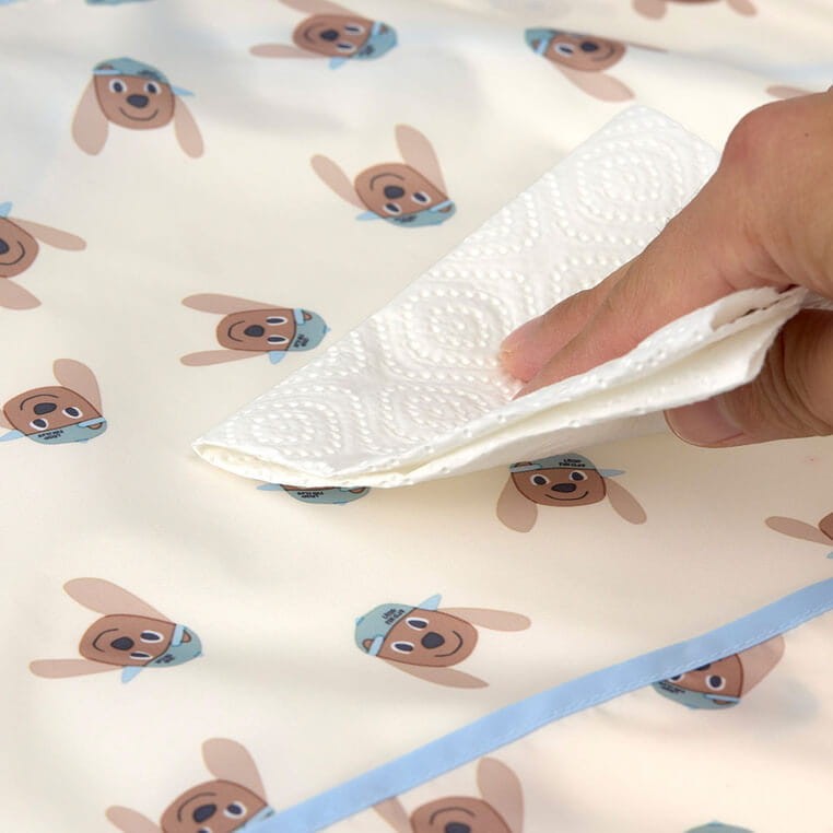 Zestaw śliniaków z długim rękawem 6m+ Tiny Team Piesek / Lassig