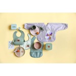 Zestaw śliniaków z długim rękawem 6m+ Tiny Team Kotek / Lassig