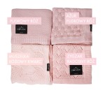 Bambusowy koc 80x100 PUDROWY RÓŻ / Lullalove