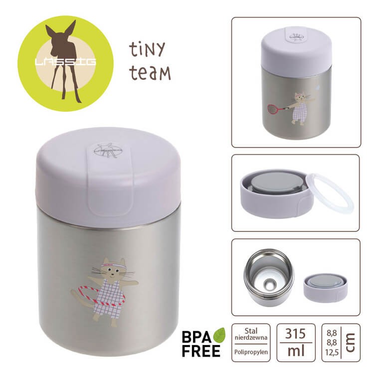 Pojemnik - termos obiadowy 315 ml Tiny Team Kotek / Lassig
