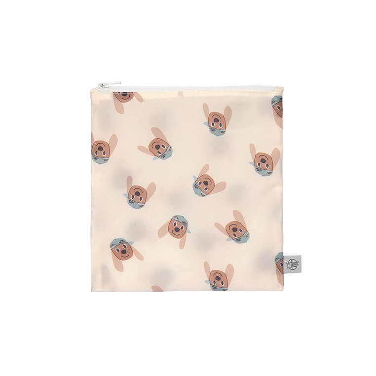 Torebka na przekąski Snack Bag na suwak 2 szt. Tiny Team Piesek / Lassig