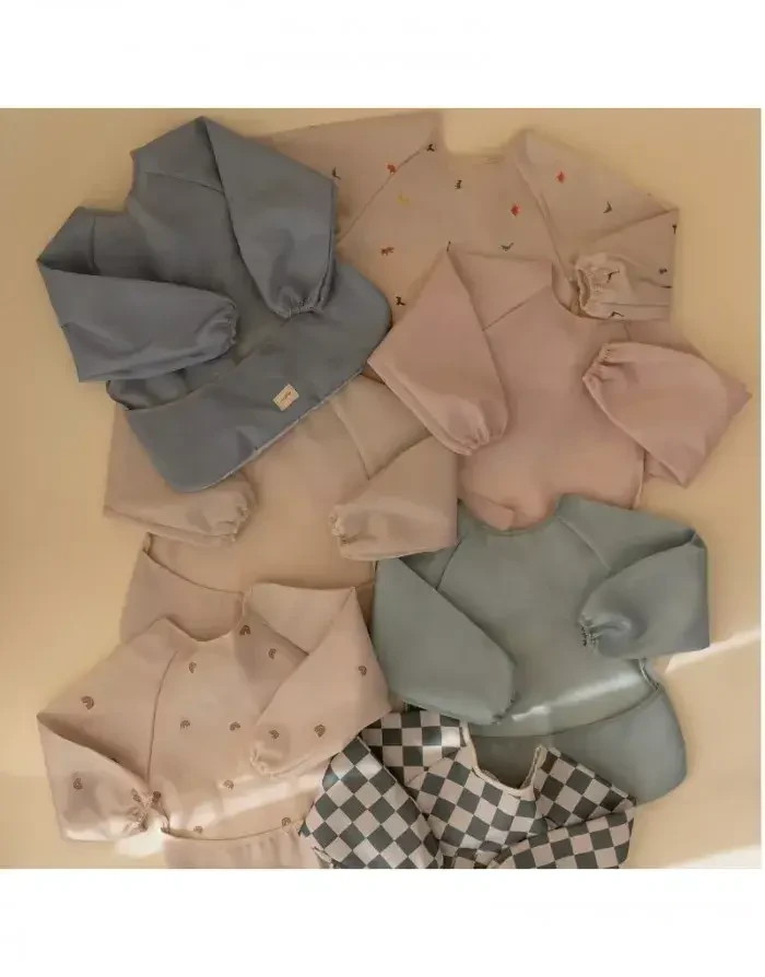 Śliniak z długim rękawem - Rainbow / Mushie