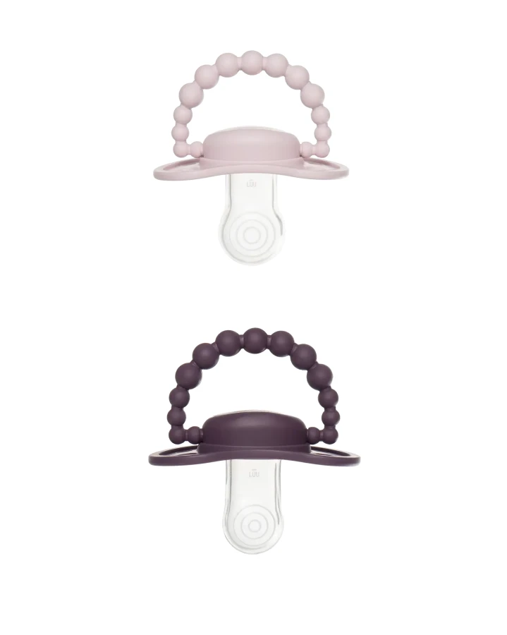 Zestaw dwóch smoczków pozycjonujących - Blueberry Shake, Sweet Plum / LUU Kids