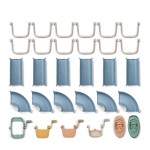 Tor wodny z łódkami Cassian - beach blue, multi mix / Liewood