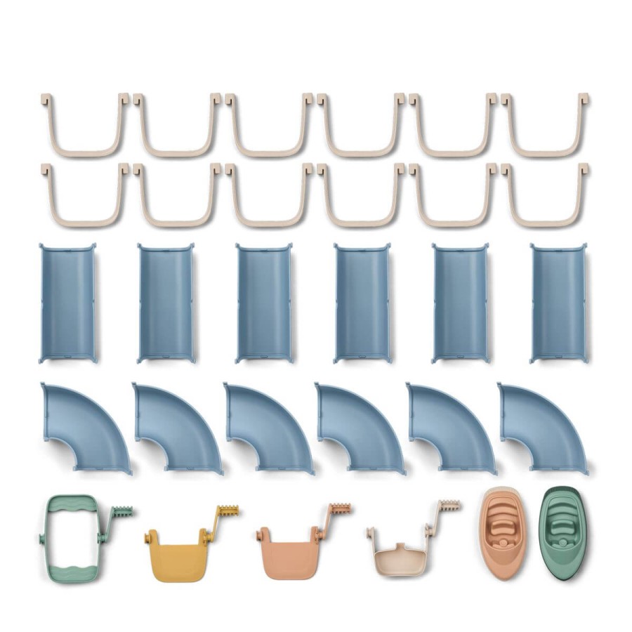 Tor wodny z łódkami Cassian - beach blue, multi mix / Liewood