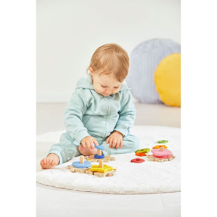 Układanka piramida wieża drewniana Żółwie Zigolos / Janod