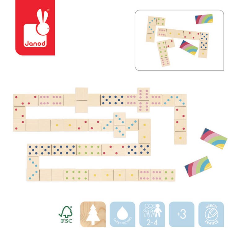 Domino drewniane 3+ / Janod