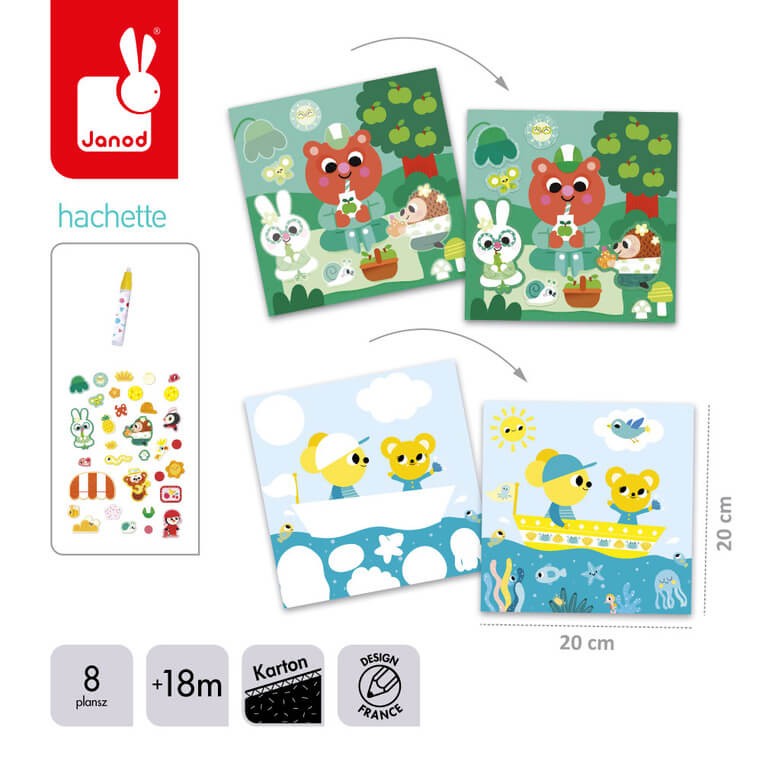 Multizestaw kreatywny Filc i magiczny pisak - Kolory, My arts & crafts / Janod