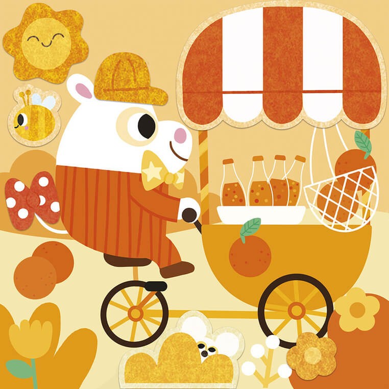 Multizestaw kreatywny Filc i magiczny pisak - Kolory, My arts & crafts / Janod