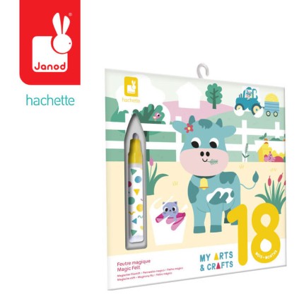 Kolorowanka wodna wielorazowa My arts & crafts - Farma, 18m+ / Janod