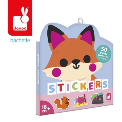 Duże naklejki 50 szt. Zwierzęta / Janod