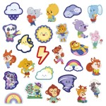 Naklejki na arkuszach 100 szt. Emocje 3+ / Janod