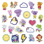 Naklejki na arkuszach 100 szt. Emocje 3+ / Janod