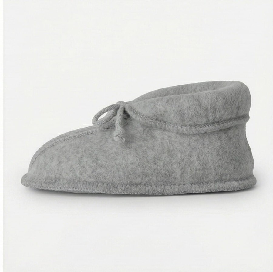 Buciki dziecięce wełniane Sierra - grey / Zaffiro