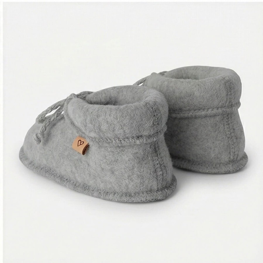 Buciki dziecięce wełniane Sierra - grey / Zaffiro