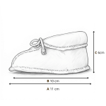 Buciki dziecięce wełniane Sierra - grey / Zaffiro