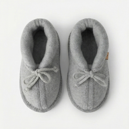 Buciki dziecięce wełniane Sierra - grey / Zaffiro