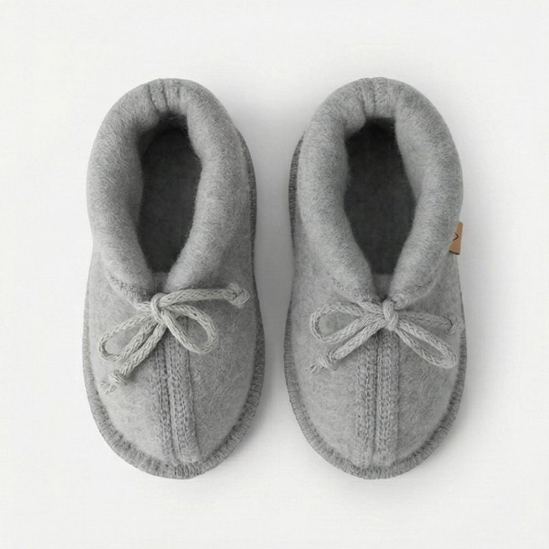 Buciki dziecięce wełniane Sierra - grey / Zaffiro