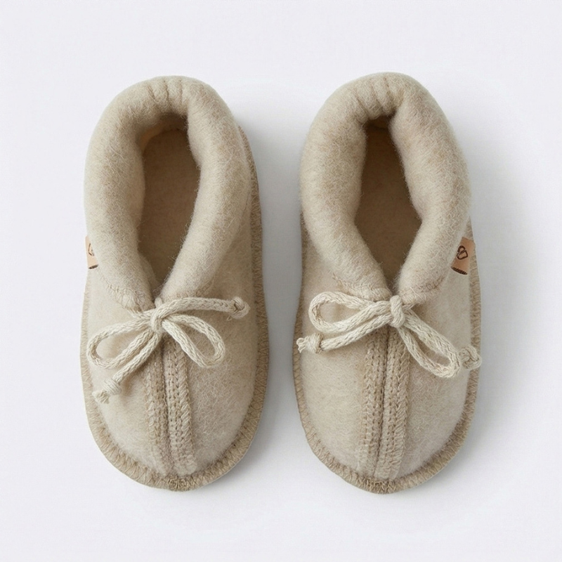 Buciki dziecięce wełniane Sierra - brown / Zaffiro